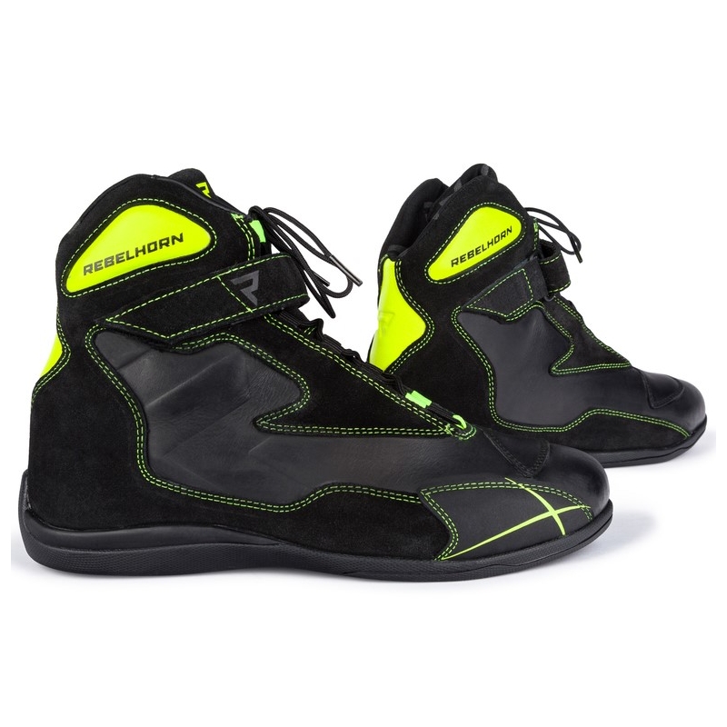 Rebelhorn Spark Black-Fluo Yellow Motorcycle Boots razprodaja