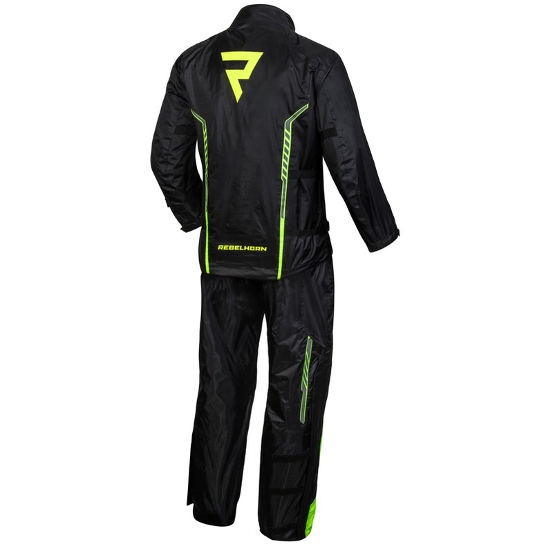 Rebelhorn Patrol Black-Fluo Yellow motoristična jakna