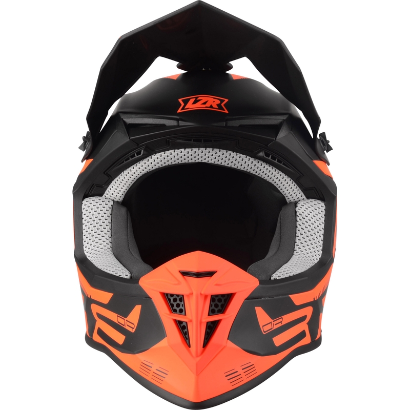 Motokros čelada Lazer OR-3 PP3 black-fluo red