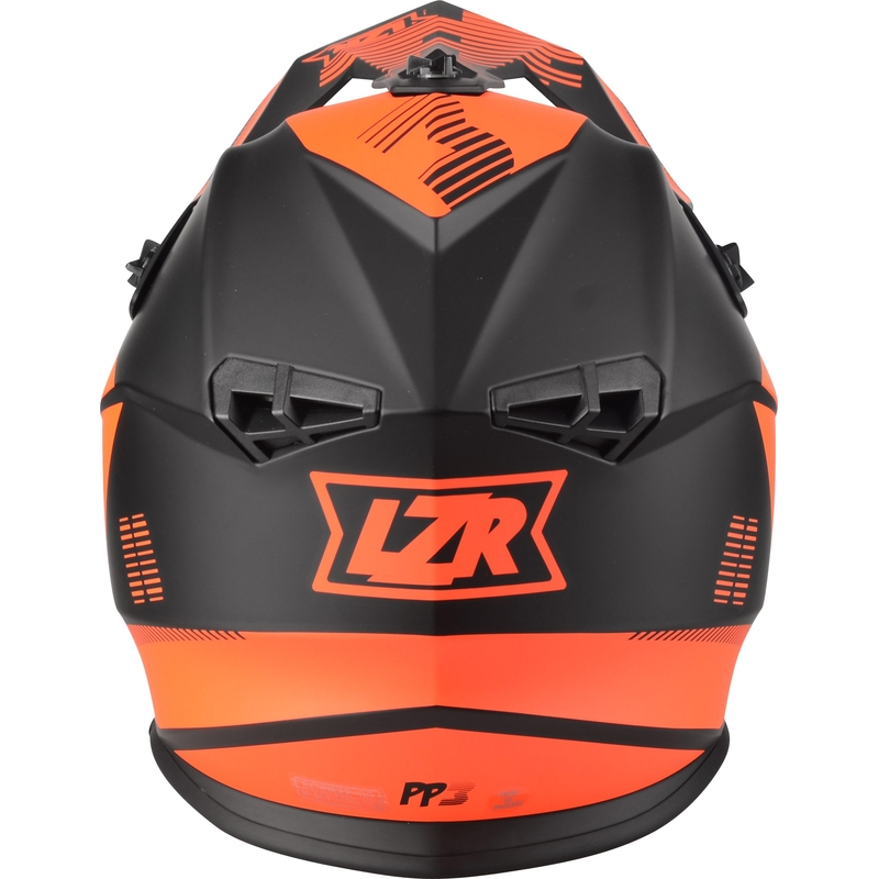 Motokros čelada Lazer OR-3 PP3 black-fluo red