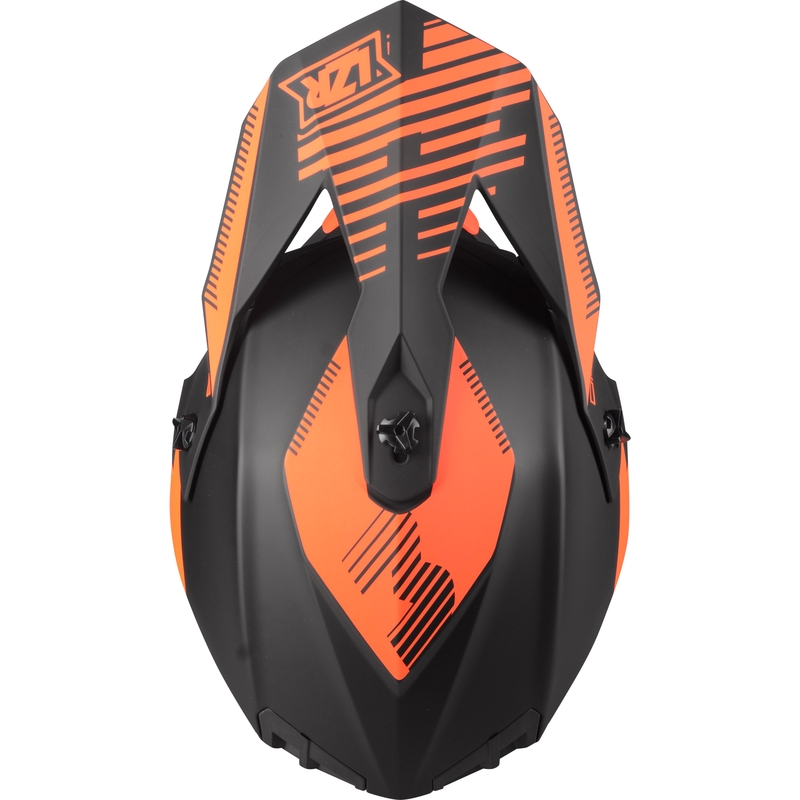 Motokros čelada Lazer OR-3 PP3 black-fluo red