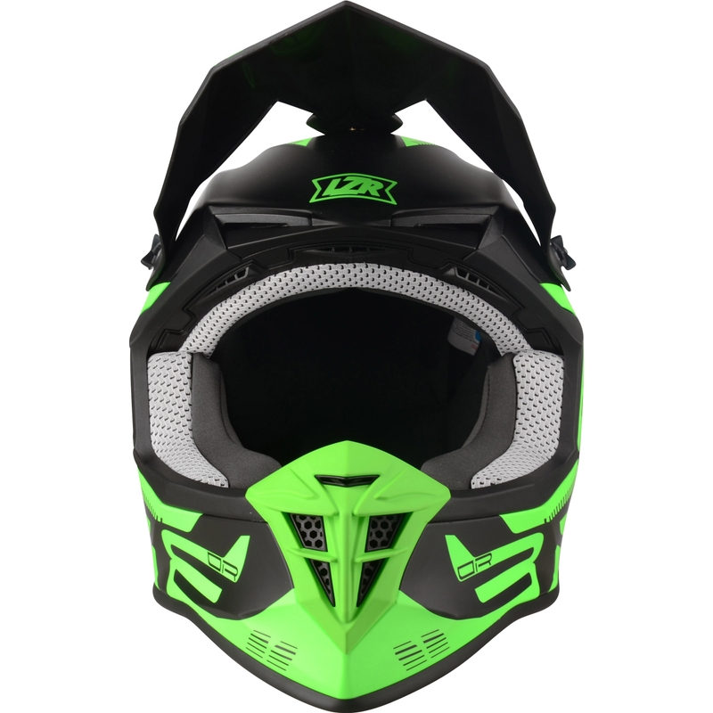 Motokros čelada Lazer OR-3 PP3 črna-fluo zelena