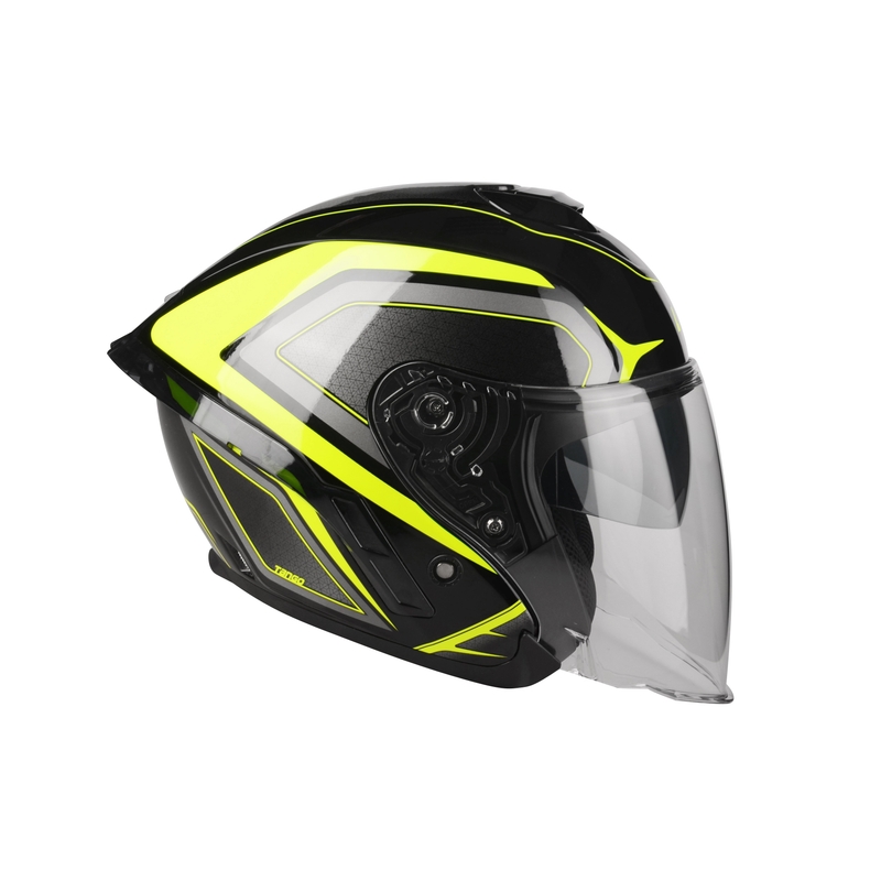 Odprta motoristična čelada Lazer Tango S Hexa black-fluo yellow