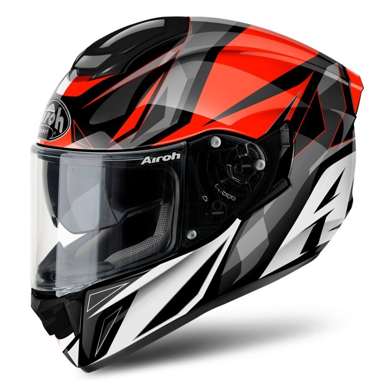 Airoh ST 501 Thunder rdeče-črno-bela-siva integralna motoristična čelada