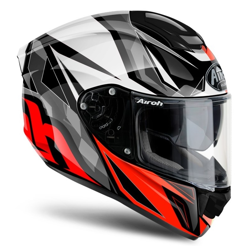 Airoh ST 501 Thunder rdeče-črno-bela-siva integralna motoristična čelada