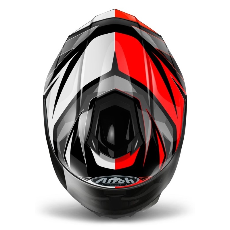 Airoh ST 501 Thunder rdeče-črno-bela-siva integralna motoristična čelada