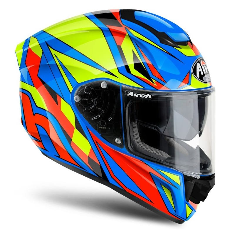 Integralna motoristična čelada Airoh ST 501 Thunder blue-yellow-red