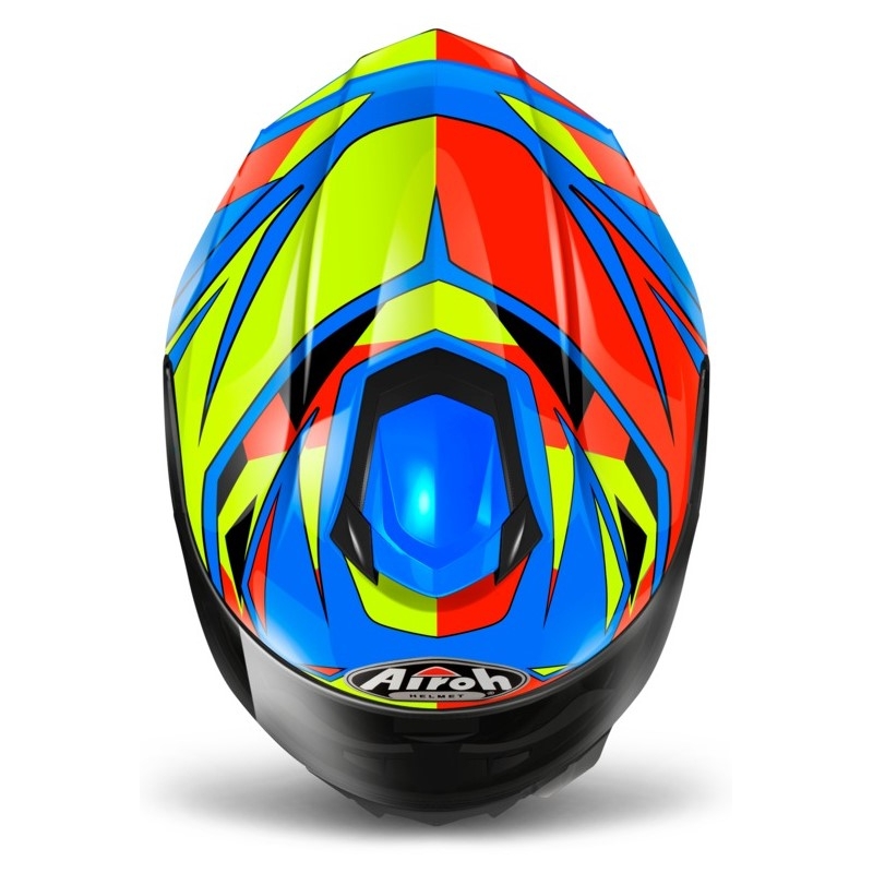 Integralna motoristična čelada Airoh ST 501 Thunder blue-yellow-red