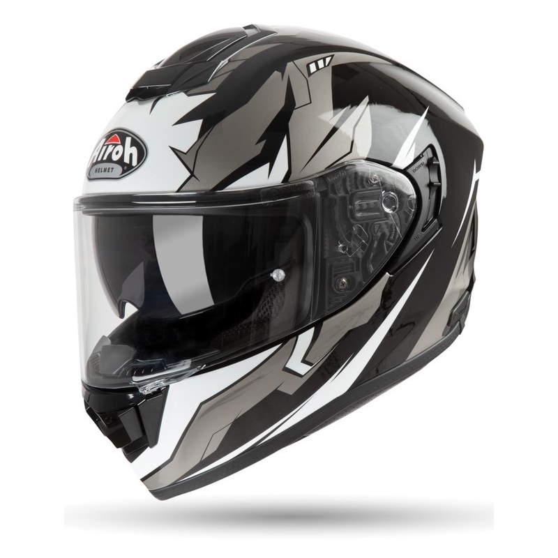 Integralna motoristična čelada Airoh ST 501 Bionic belo-črna