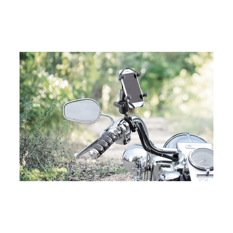 Nosilec mobilnega telefona RAM Mounts X-Grip s pritrditvijo na ročico zavore/sklopke/raven ročice