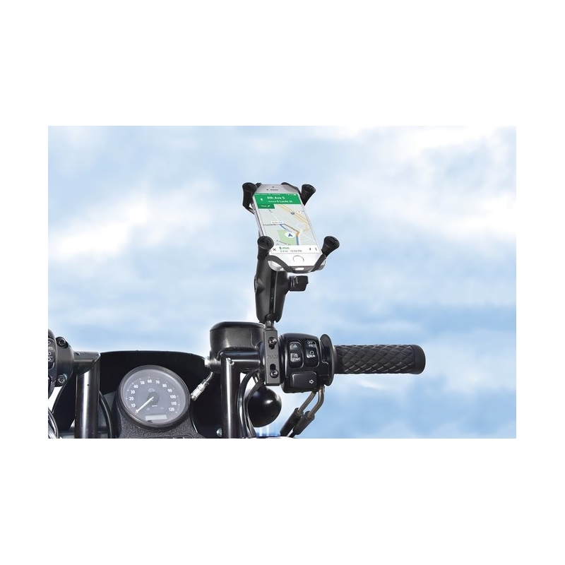 Nosilec mobilnega telefona RAM Mounts X-Grip s pritrditvijo na ročico zavore/sklopke/raven ročice