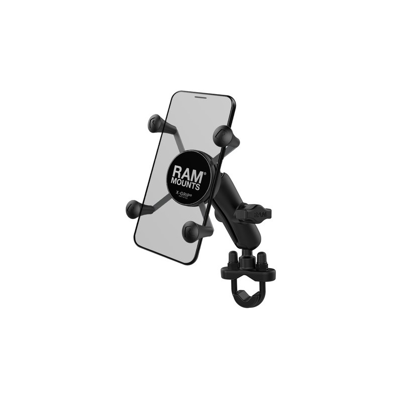 Nosilec mobilnega telefona RAM Mounts X-Grip za krmilo s premerom 12,7-31,75 mm