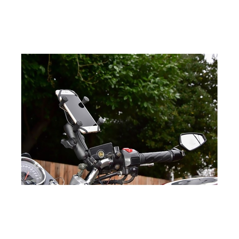 Nosilec mobilnega telefona RAM Mounts X-Grip za krmilo s premerom 12,7-31,75 mm