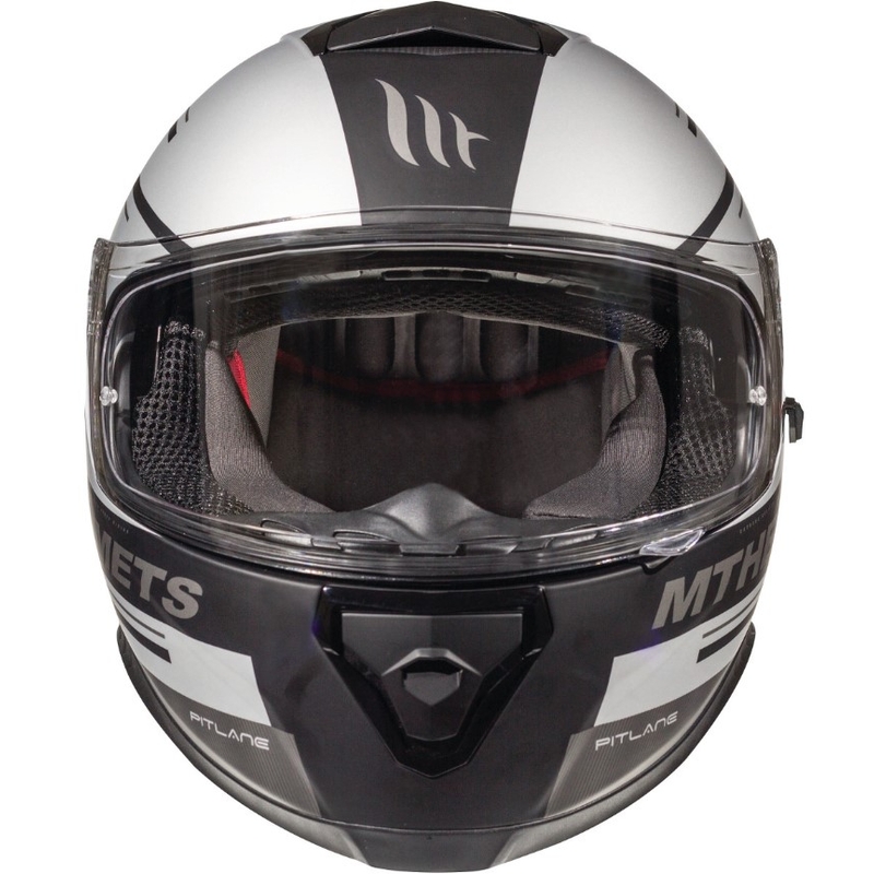 MT Thunder 3 SV Pitlane črno-siva integralna motoristična čelada