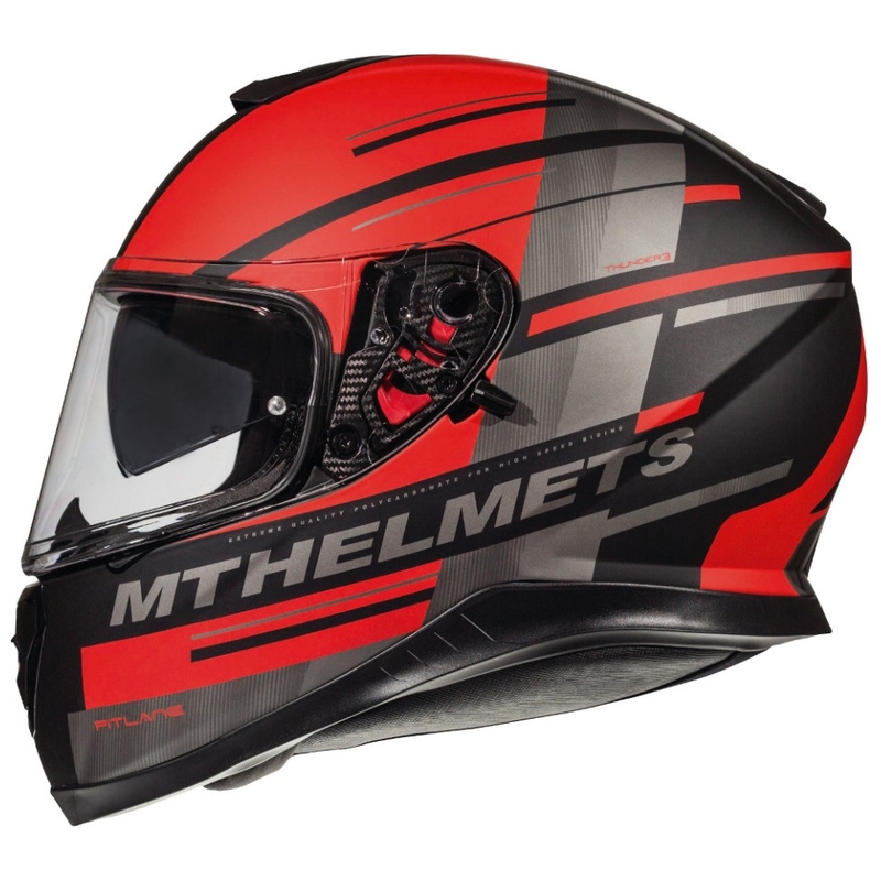 MT Thunder 3 SV Pitlane Black-Red Integral Motoristična čelada razprodaja