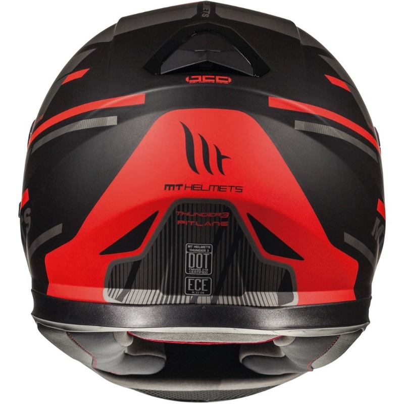 MT Thunder 3 SV Pitlane Black-Red Integral Motoristična čelada razprodaja