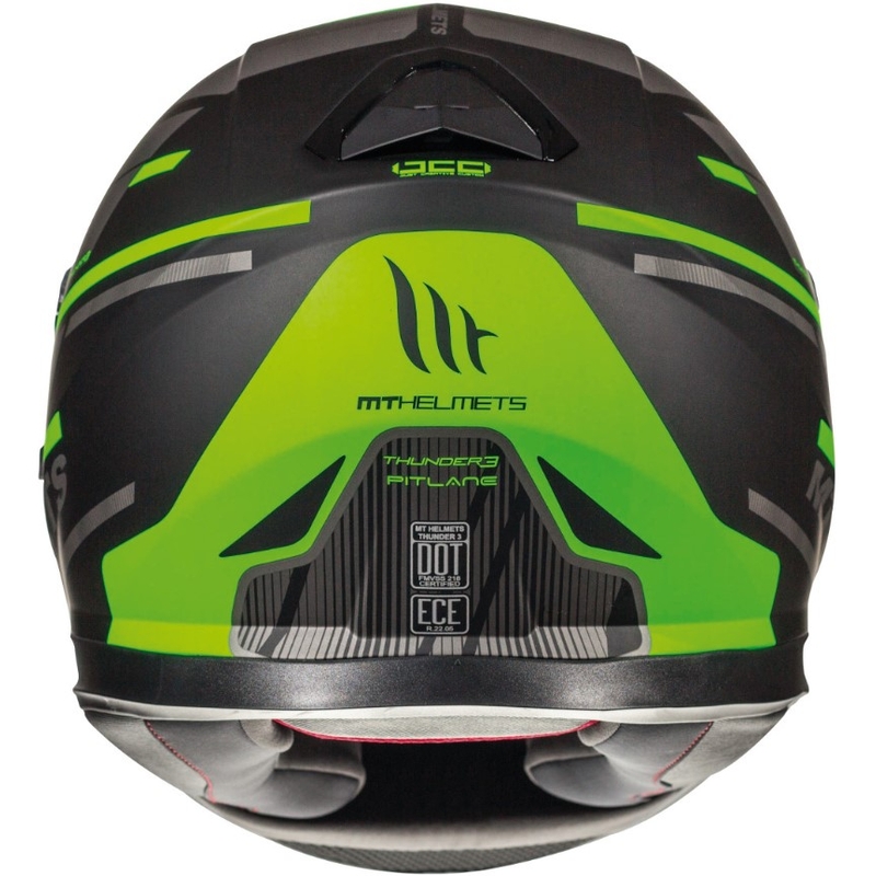 MT Thunder 3 SV Pitlane črno-fluo zelena integralna motoristična čelada razprodaja