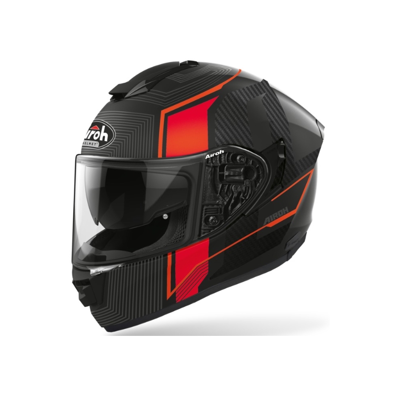 Airoh ST 501 Alpha črno-sivo-rdeča integralna motoristična čelada razprodaja