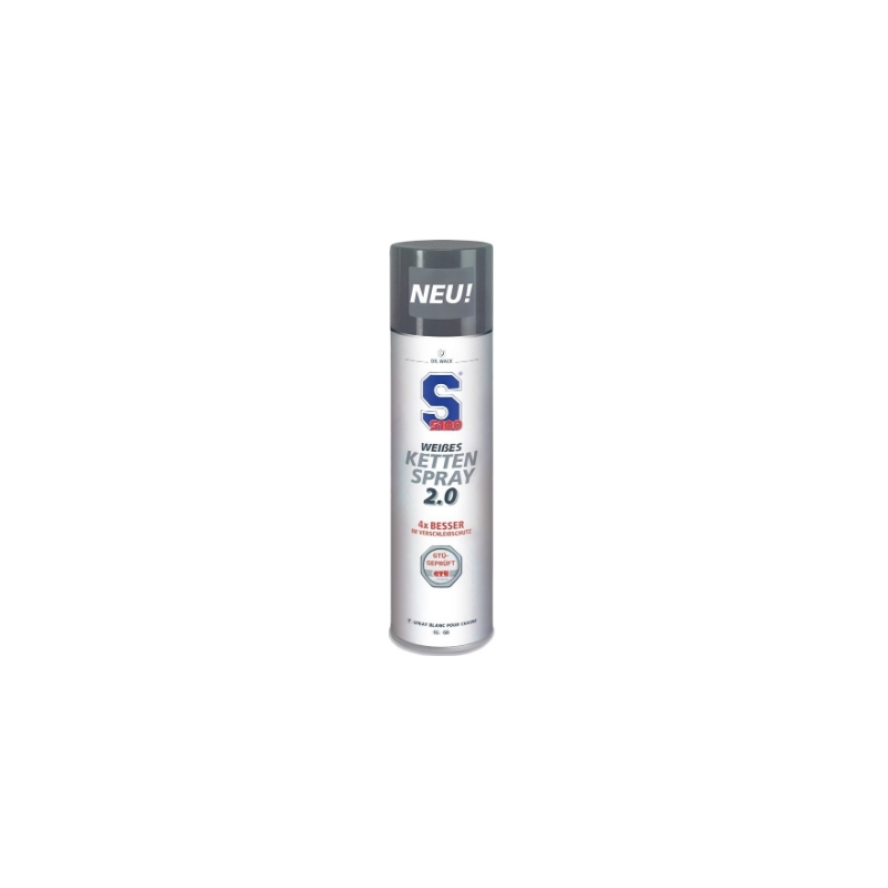 Mazivo za verige S100 - Beli sprej za verige 2.0 400 ml