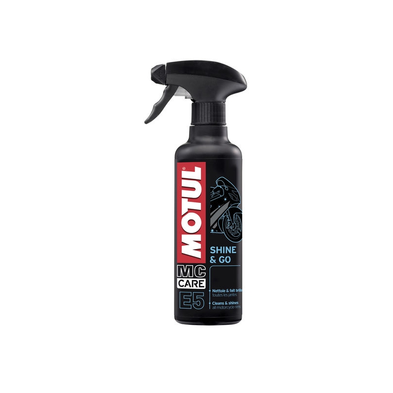Motul E5 Shine and Go Spray za obdelavo plastike
