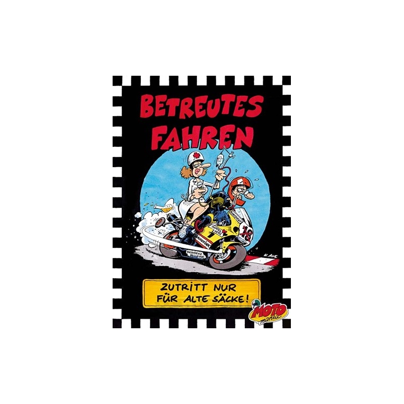 Plechová cedule Motomania výprodej