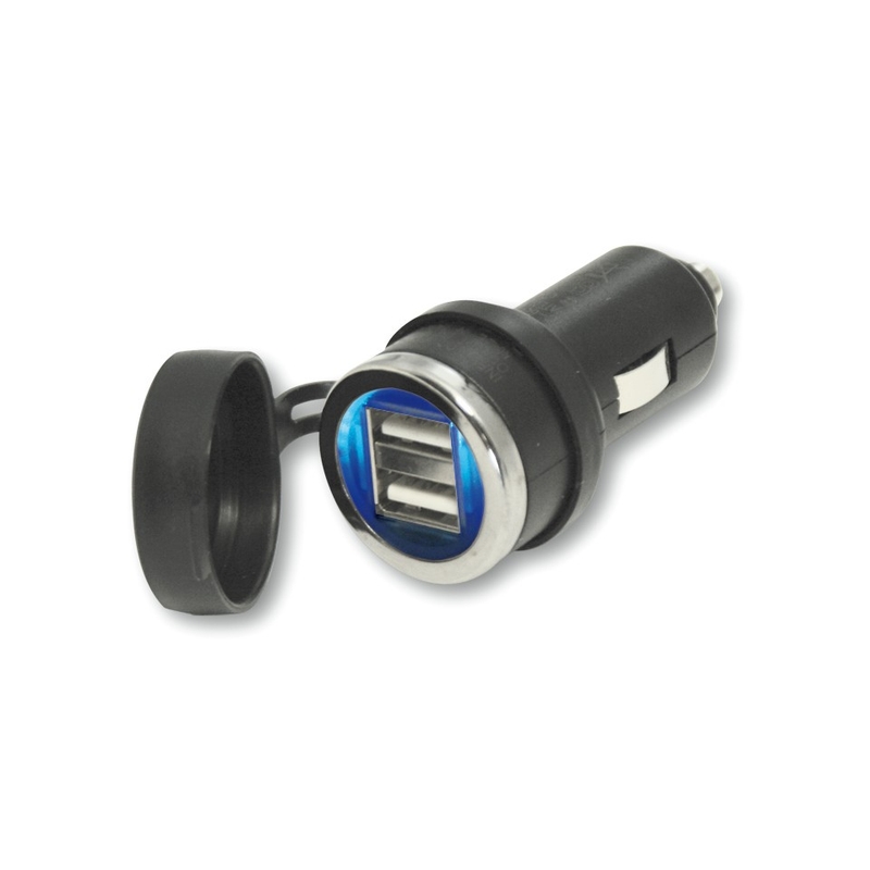 Osvetljen dvojni USB adapter vodoodporen R-TOOL