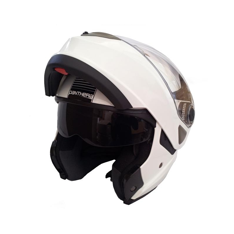 Helma na moto výklopná Panthera ST06 bílá