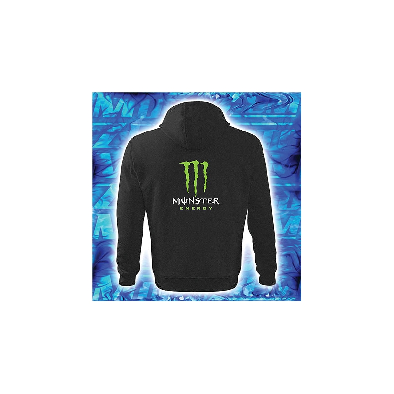 Mikina z motivom Monster energy s kapuco