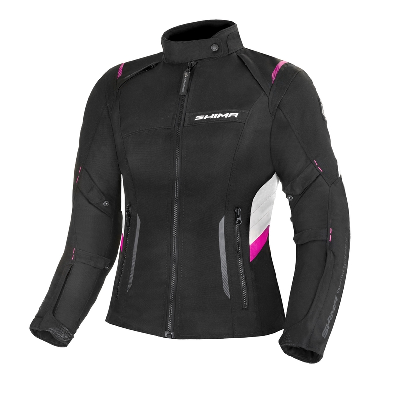 Shima Rush Black-Grey-Pink motoristična jakna za ženske razprodaja