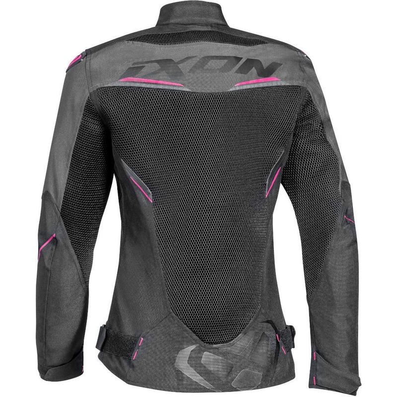 Ženske motoristične jakne IXON Draco black-grey-pink razprodaja