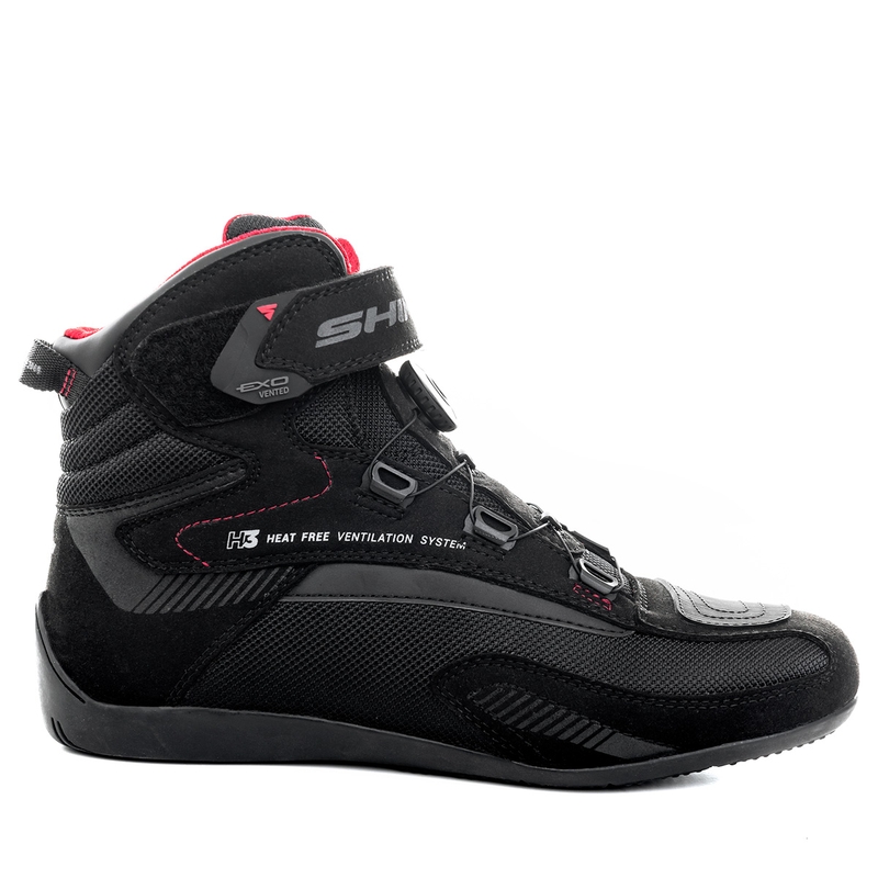 Moto škornji Shima Exo Vented črno-sivo-rdeči