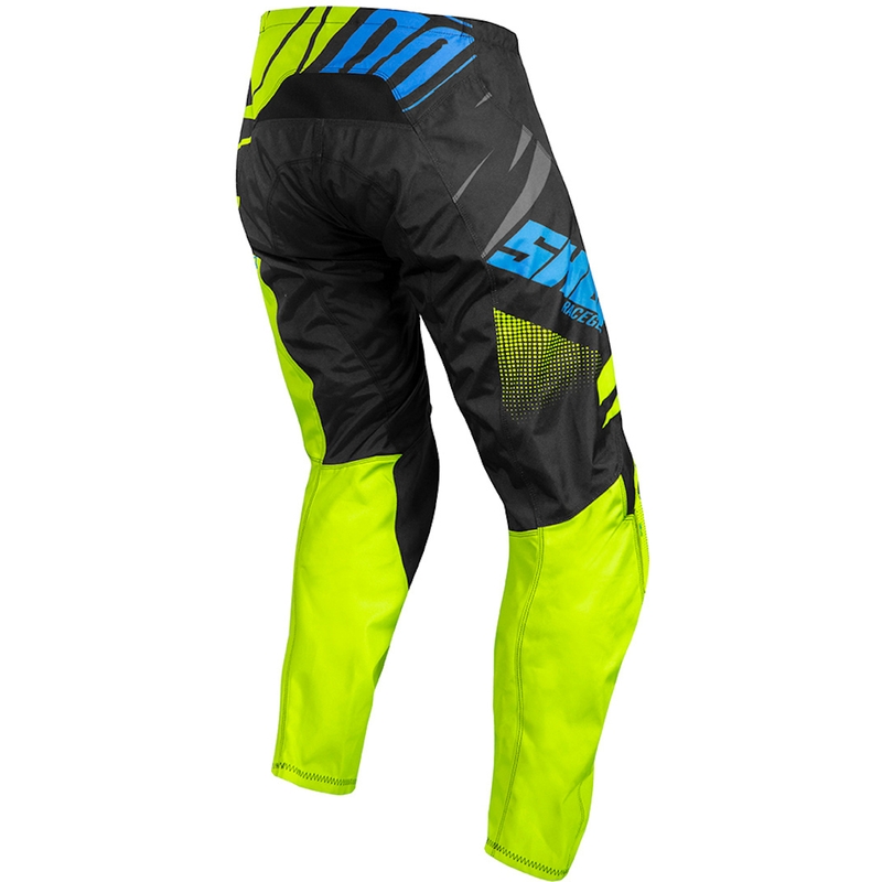 Otroške motokros hlače Shot Devo Ventury black-blue-fluo yellow razprodaja