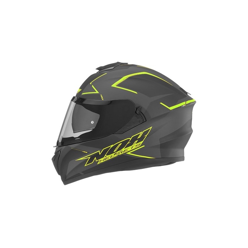 Integralna motoristična čelada NOX N918 Hack black-fluo yellow razprodaja