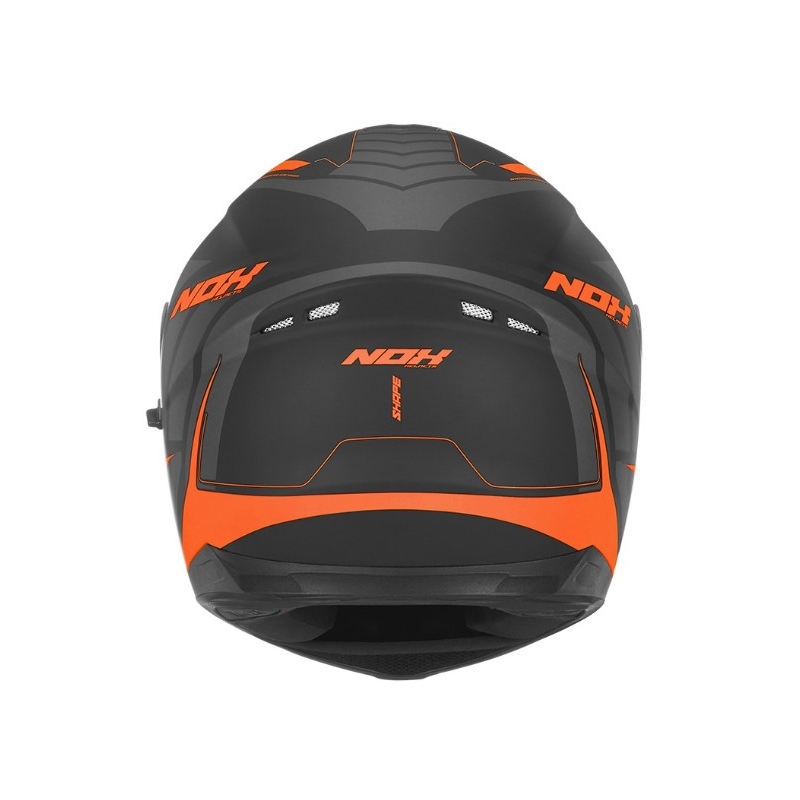 Integralna motoristična čelada NOX N302 Shape black-orange