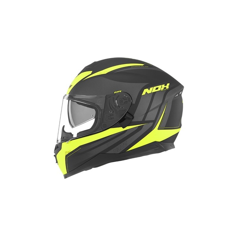 NOX N302 Shape črna in rumena integralna motoristična čelada razprodaja