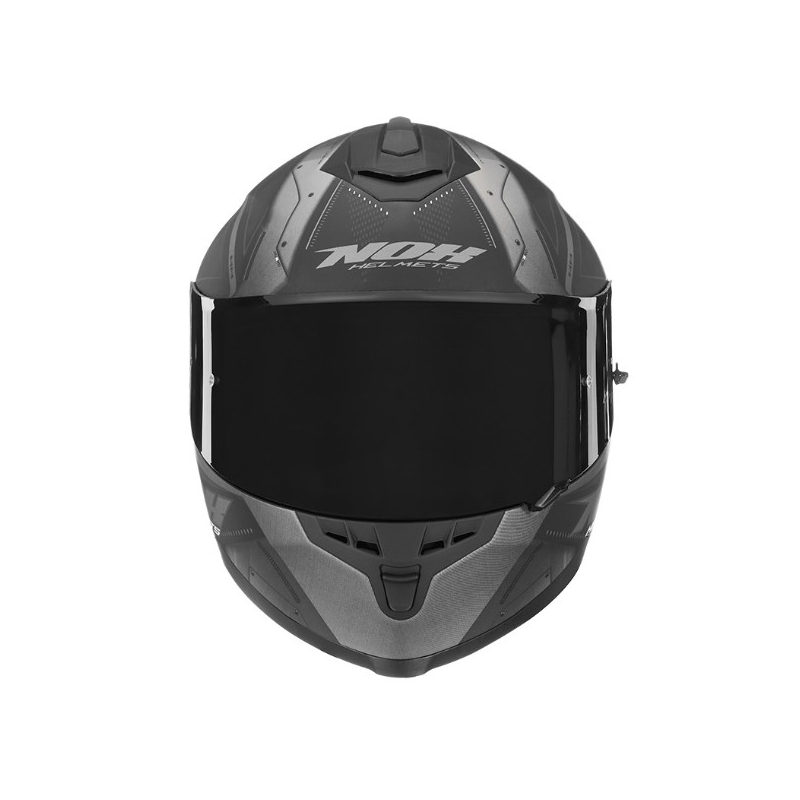 Integralna motoristična čelada NOX N302S Guard black-silver razprodaja