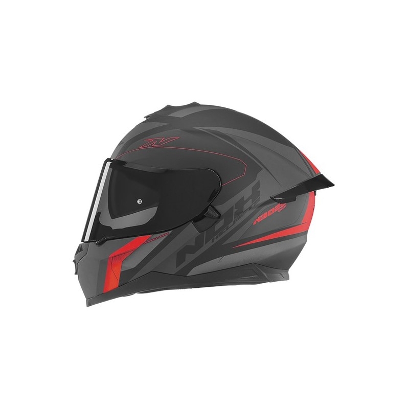 Integralna motoristična čelada NOX N302S Quest black-grey-red