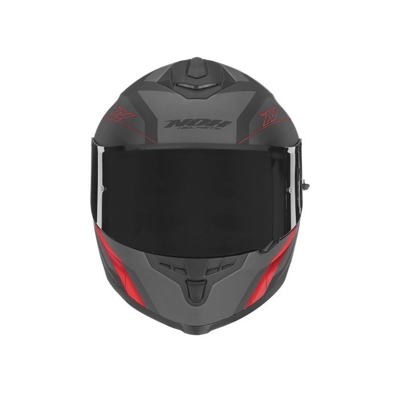 Integralna motoristična čelada NOX N302S Quest black-grey-red