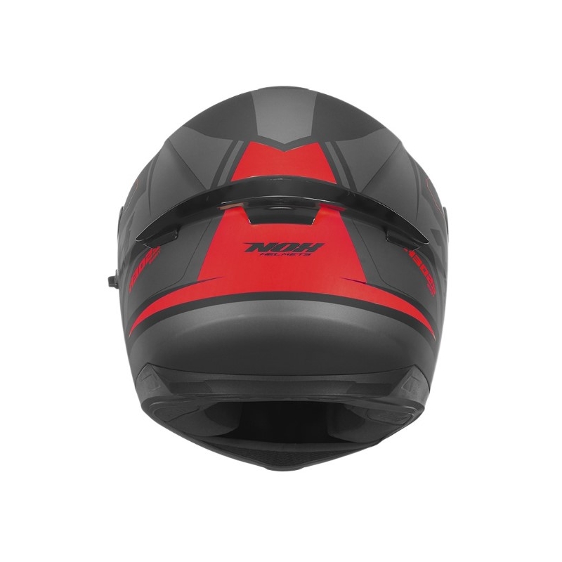 Integralna motoristična čelada NOX N302S Quest black-grey-red