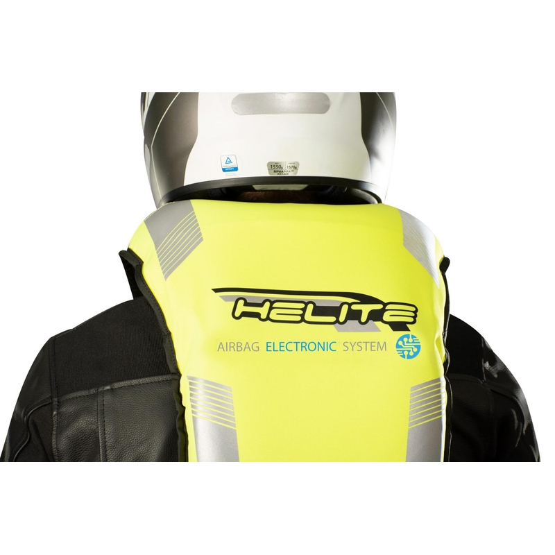 Elektronski zračni jopič HELITE e-Turtle fluo rumene barve