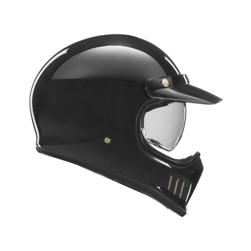 Motoristična čelada NOX PREMIUM Seventy black glossy