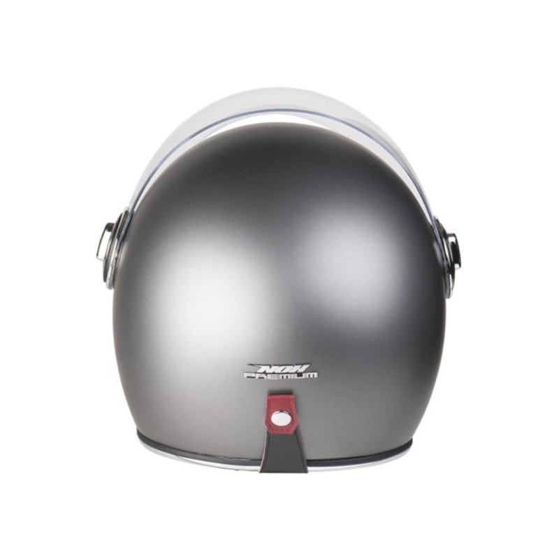NOX PREMIUM Heritage odprta čelada srebrna mat