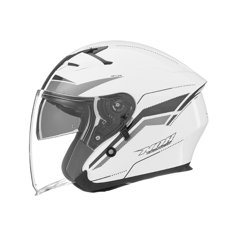 Odprta motoristična čelada NOX N127 Late white