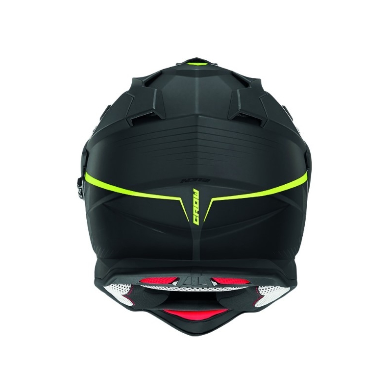 Enduro čelada NOX N312 Crow black-fluo yellow razprodaja