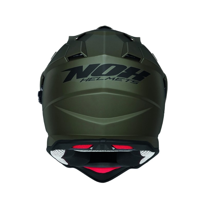 Enduro čelada NOX N312 zelena mat
