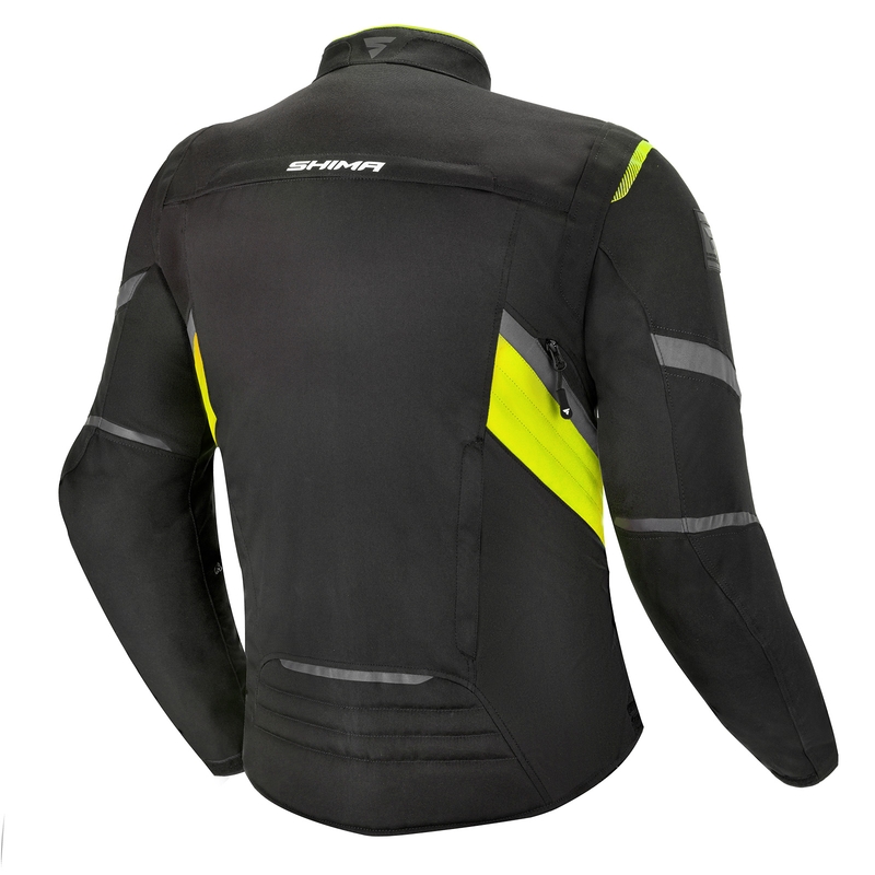 Motoristična jakna Shima Rush black-fluo yellow razprodaja