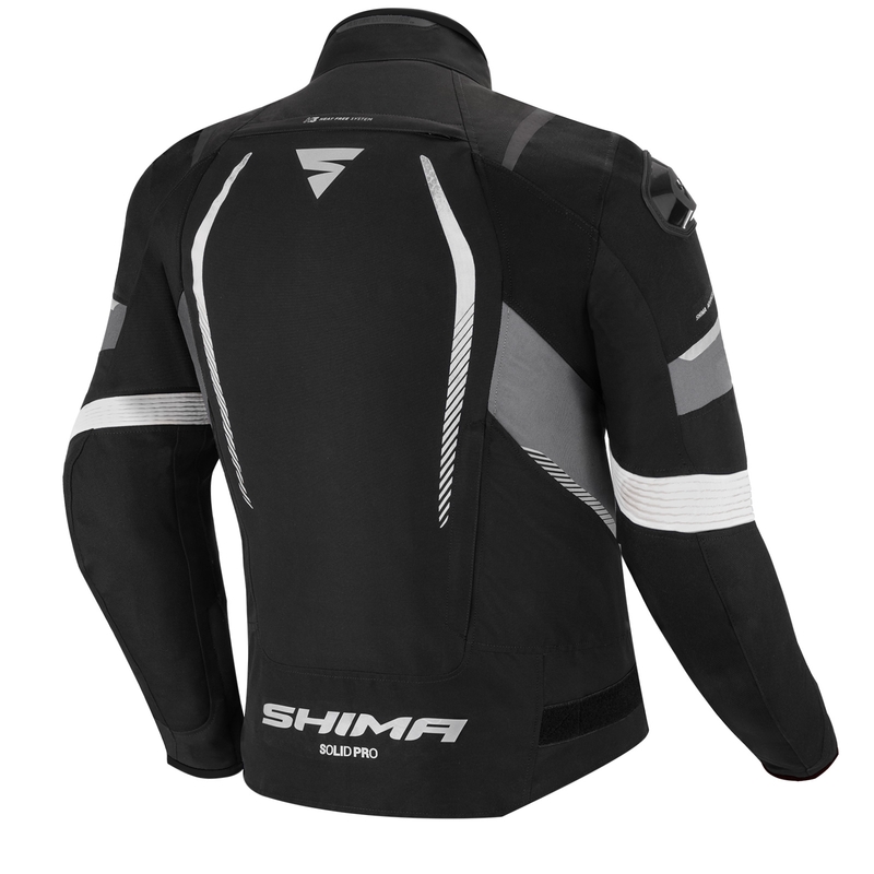 Motoristična jakna Shima Solid Pro black-grey - razprodaja