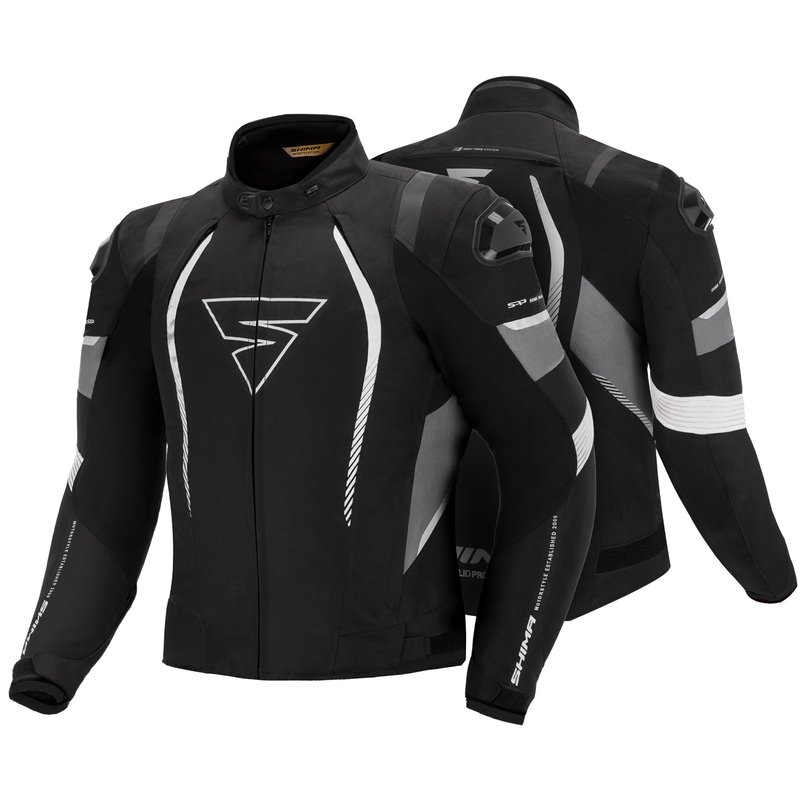 Motoristična jakna Shima Solid Pro black-grey - razprodaja