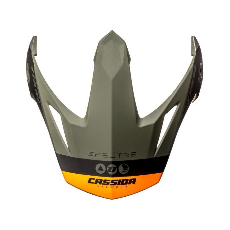 Cassida Tour 1.1 Spectre vizir za čelado črna-siva-zelena-fluo oranžna