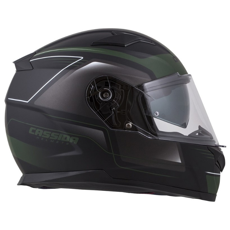 Cassida Apex Fusion Black-Army Green motoristična čelada razprodaja